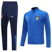 2020 Italy Blue Training Kits Jacket with Pants