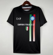 2022-23 Napoli Black Champtions T-Shirt