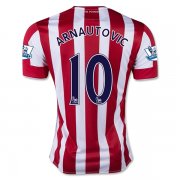 2015-16 Stoke City Home Soccer Jersey ARNAUTOVIC 10