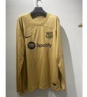 2022-23 Barcelona Long Sleeve Away Soccer Jersey Shirt