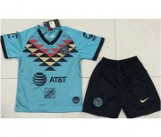 Kids 2020-21 Club America Third Away Soccer Kits Shirt With Shorts
