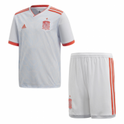 Kids Spain 2018 world cup Away Soccer Shirt With Shorts