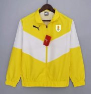 2022 World Cup Uruguay Yellow Windbreaker Hoodie Jacket