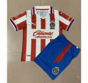 Kids Chivas 2020-21 Home Soccer Kits Shirt With Shorts