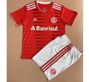 Kids SC Internacional 2021-22 Home Soccer Kits Shirt With Shorts