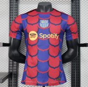 2024-25 Barcelona Blue Red Pre-Match Training Shirt Player Version