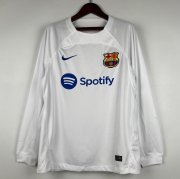 2023-24 Barcelona Long Sleeve Away Soccer Jersey Shirt