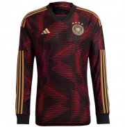 2022 FIFA World Cup Germany Long Sleeve Away Soccer Jersey Shirt Player Version