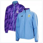 2022 FIFA World Cup Argentina Blue Purple Reversible Training Jacket