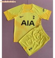 2022-23 Tottenham Hotspur Kids Yellow Goalkeeper Soccer Kits Shirt With Shorts