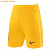 2021-22 Liverpool Goalkeeper Yellow Soccer Shorts