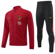 2022-23 Atletico Madrid Training Kits Red Jacket with Pants