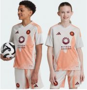 2024-25 Roma Kids Away Soccer Kits Shirt With Shorts