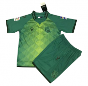 Kids Real Sociedad 2019-20 Away Soccer Shirt With Shorts
