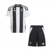 2024-25 Juventus Kids Home Soccer Kits Shirt With Shorts