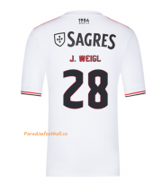 2021-22 Benfica Away Soccer Jersey Shirt with J. Weigl 28 printing