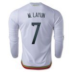 2015 Mexico M. LAYUN #7 LS Away Soccer Jersey