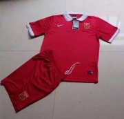 Kids China 2015-16 Home Soccer Shirt With Shorts