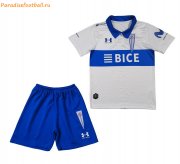 Kids 2021-22 Universidad Catolica White Retro Home Soccer Kits Shirt With Shorts