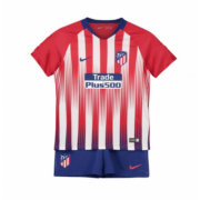 Kids Atletico Madrid 2018-19 Home Soccer Shirt With Shorts