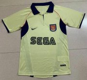 2002 Arsenal Retro Yellow Away Soccer Jersey Shirt
