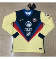 2020-21 Club America Long Sleeve Home Soccer Jersey Shirt