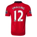 13-14 Manchester United #12 SMALLING Home Jersey Shirt