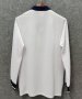 1998 England Retro Long Sleeve Home Soccer Jersey Shirt