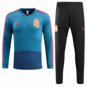 2018 World Cup Spain Blue Soccer training Suit