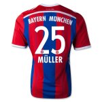 Bayern Munich 14/15 MULLER #25 Home Soccer Jersey