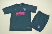Kids Atletico Madrid 2017-18 Third Soccer Shirt With Shorts