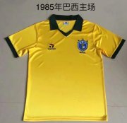 1985 Brazil Retro Home Soccer Jersey Shirt