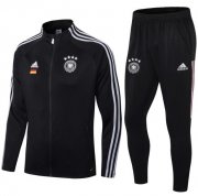 2020 Germany Black Jacket and Pants Training Kit With Flag