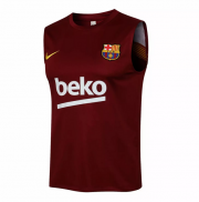 2021-22 Barcelona Red Soccer Vest T-Shirt