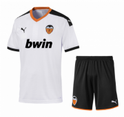 Kids Valencia 2019-20 Home Soccer Shirt With Shorts