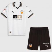 2023-24 Valencia Kids Home Soccer Kits Shirt With Shorts