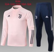 2020-21 Juventus Kids Pink Sweatshirt and Pants Youth Training Kits