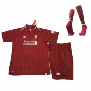 Kids Liverpool 2018-19 Home Soccer Jersey Kit (Shirt + Shorts + Socks)