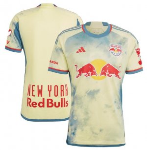 2023-24 New York Red Bulls Yellow Daniel Patrick Kit Away Soccer Jersey Shirt
