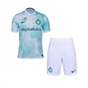 2022-23 Inter Milan Kids Away Soccer Kits Shirt With Shorts