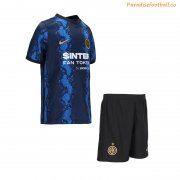 Kids Inter Milan 2021-22 Home Soccer Kits Shirt With Shorts