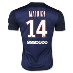 2015-16 PSG MATUIDI #14 Home Soccer Jersey