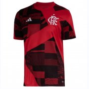 2023-24 Flamengo Red Black Pre-Match Training Shirt