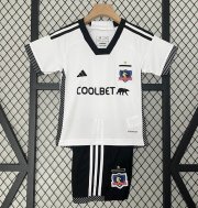 2024-25 COLO-COLO Kids Home Soccer Kits Shirt With Shorts