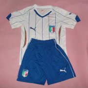 Kids 2014 World Cup Italy Away Whole Kit(Shirt+Shorts)