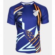 2020-21 Club Athletico Paranaense Goalkeeper Blue Soccer Jersey Shirt