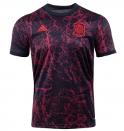 2021-2022 Spain Red Black Pre-Match Training Shirt