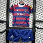 2024-25 Newcastle United Away Kids Soccer Kits Shirt With Shorts