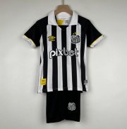 2023-24 Santos FC Kids Away Soccer Kits Shirt With Shorts