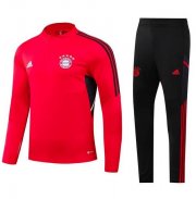 2022-23 Bayern Munich Red Training Kits Sweatshirt with Pants
